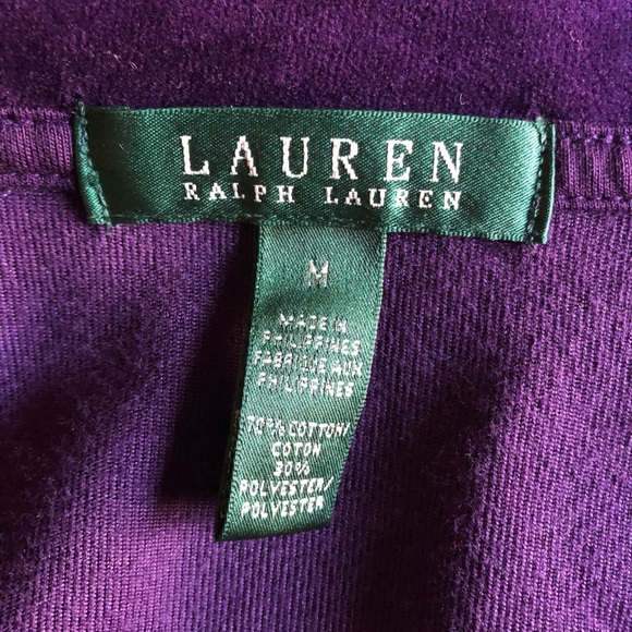 Ralph Lauren velour zip up jacket. - Picture 6 of 6